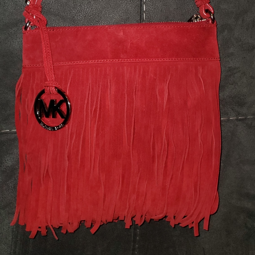Authentic Michael kors Fringe crossbody